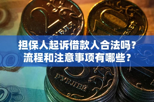武汉担保人起诉借款人合法吗？流程和注意事项有哪些？