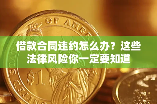 武汉借款合同违约怎么办？这些法律风险你一定要知道