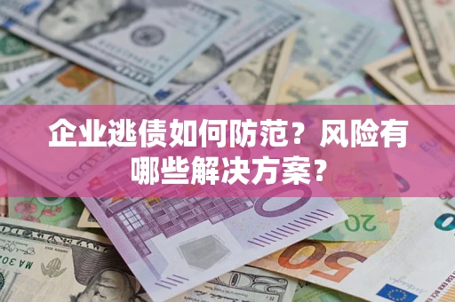 武汉企业逃债如何防范？风险有哪些解决方案？
