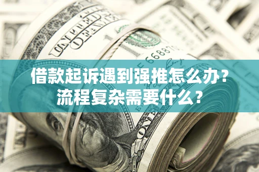 武汉借款起诉遇到强推怎么办？流程复杂需要什么？