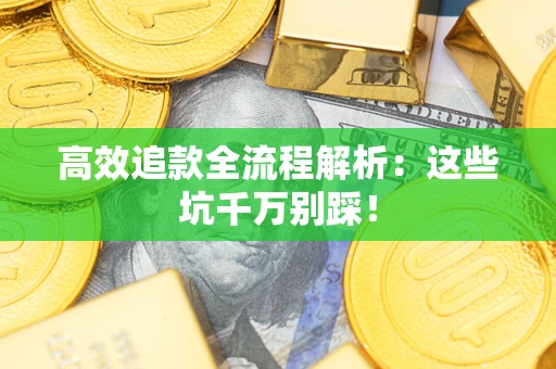 武汉高效追款全流程解析：这些坑千万别踩！