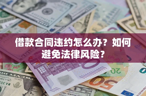 武汉借款合同违约怎么办？如何避免法律风险？