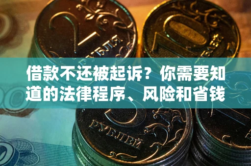 武汉借款不还被起诉？你需要知道的法律程序、风险和省钱技巧