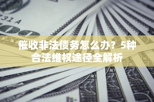 武汉催收非法债务怎么办？5种合法维权途径全解析