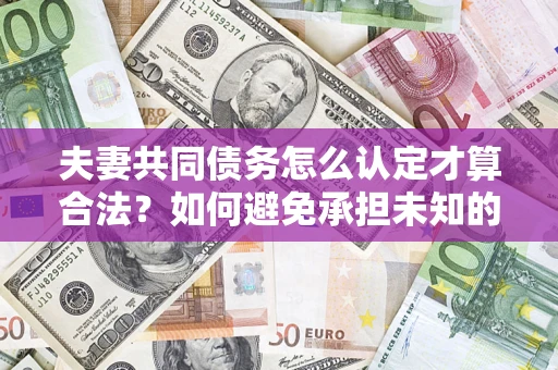 武汉夫妻共同债务怎么认定才算合法？如何避免承担未知的债务风险？